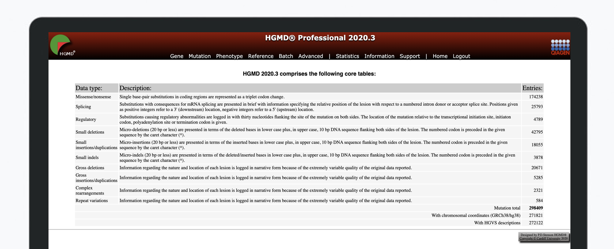 HGMD Professional 2020.3 Release