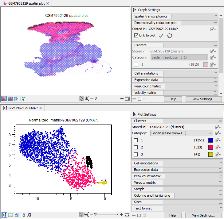 Visualize and interact with spatial transcriptomics data.